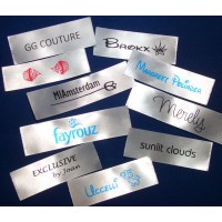 Sew In Satin Labels White 60x20 mm