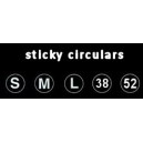 Circular small labels - round sticky material