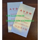 Just labels AVDW - Satijn ivoor 30mm