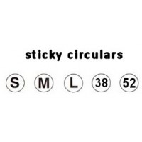 Circular Labels - flex iron on material