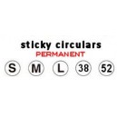 Circular small labels - round STICKY material