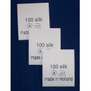 Textil-Etiketten weiß Nylon 25x30 mm
