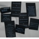 Polyester zwart label 35x50 m - tot 11 regels