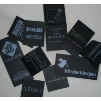 Textil-Etiketten schwarz 55x35 mm