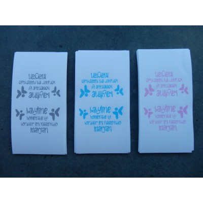 Sewing Labels White Nylon 40x70 mm